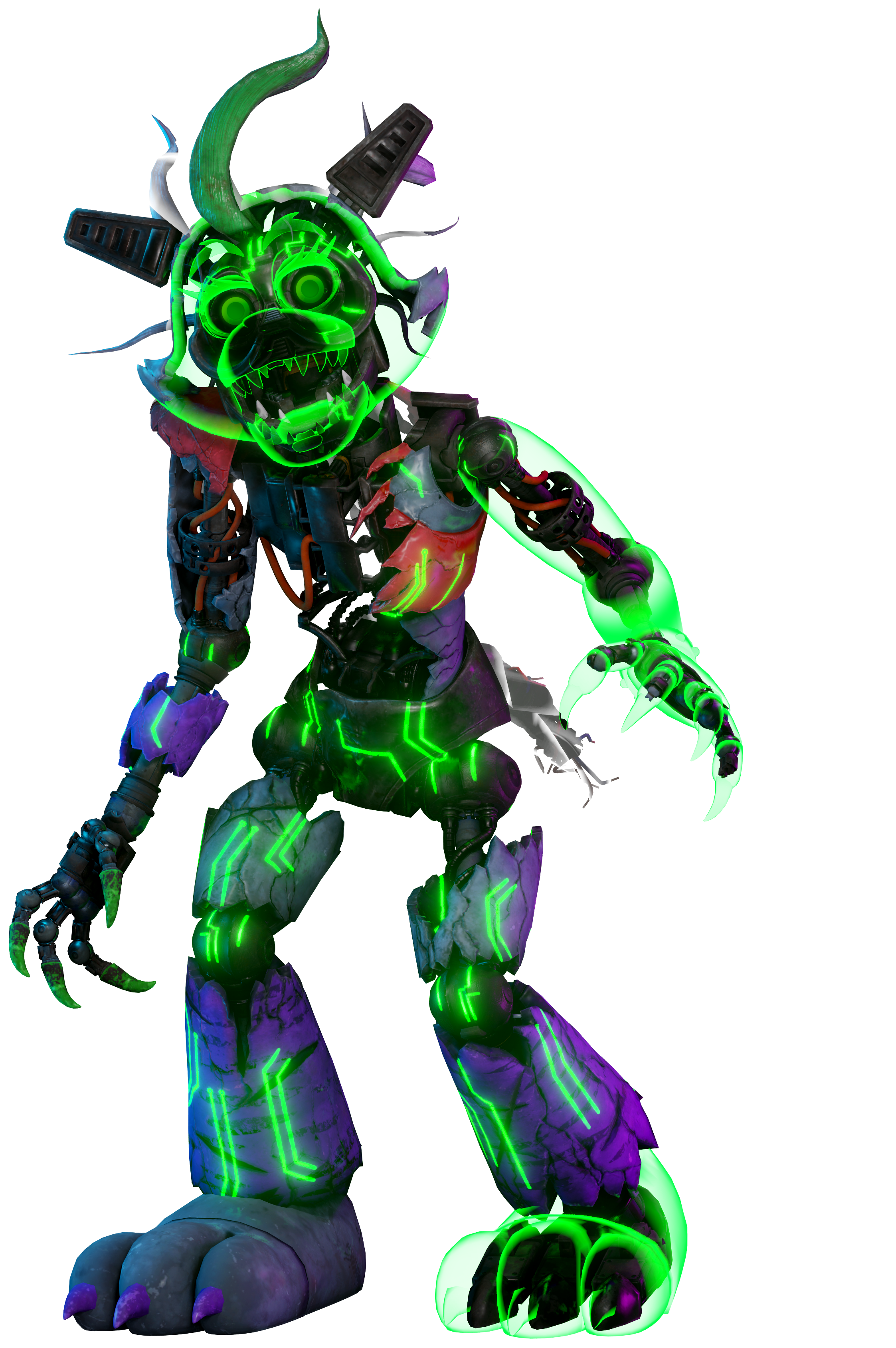 Ruin Roxy Fixed Roxy FNAF SB Ruin AR Ruined Roxy full body by Enderziom2004 on DeviantArt