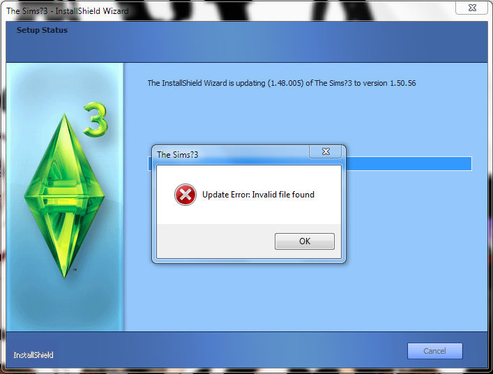 Sims 3 Update Fehler Ungültige Datei Gefunden