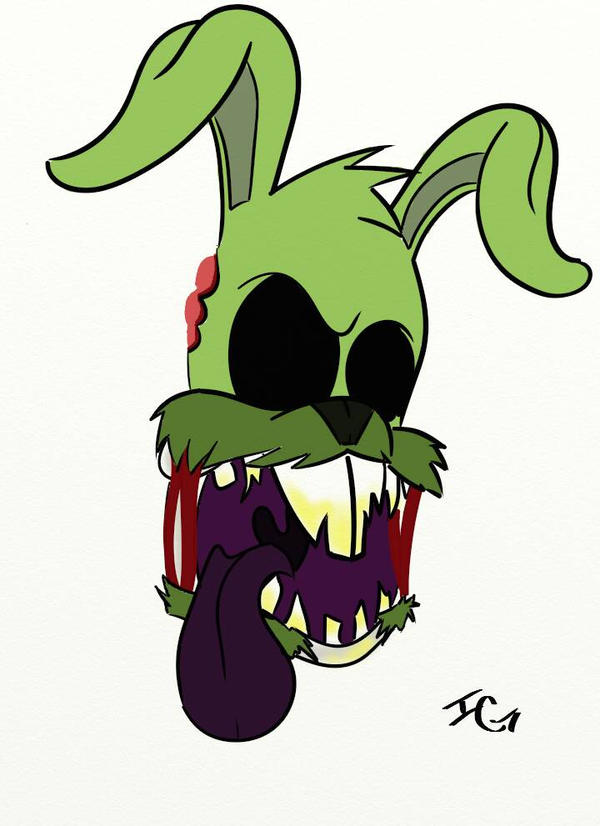 Zombie Rabbit head by Ghoulex on DeviantArt