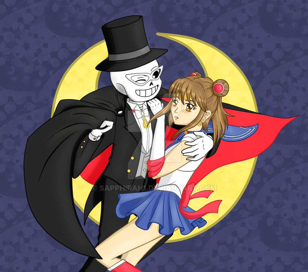[UT+Sailor Moon] Tuxedo Sans and Sailor Frisk
