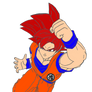 Goku Super Saiyan God (Colored)