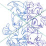 Team Hedgehog and Team Rose (Sketch)