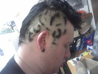 leopard print hair