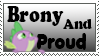 Proud To Be A Brony Stamp. by furywind