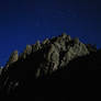 Moonlight on the mountain