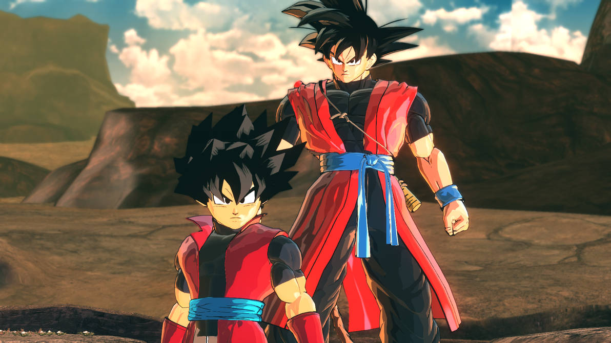 DBX: Xeno-Goku, Yuuko and Goken by ZaikusuFoxline23 on DeviantArt