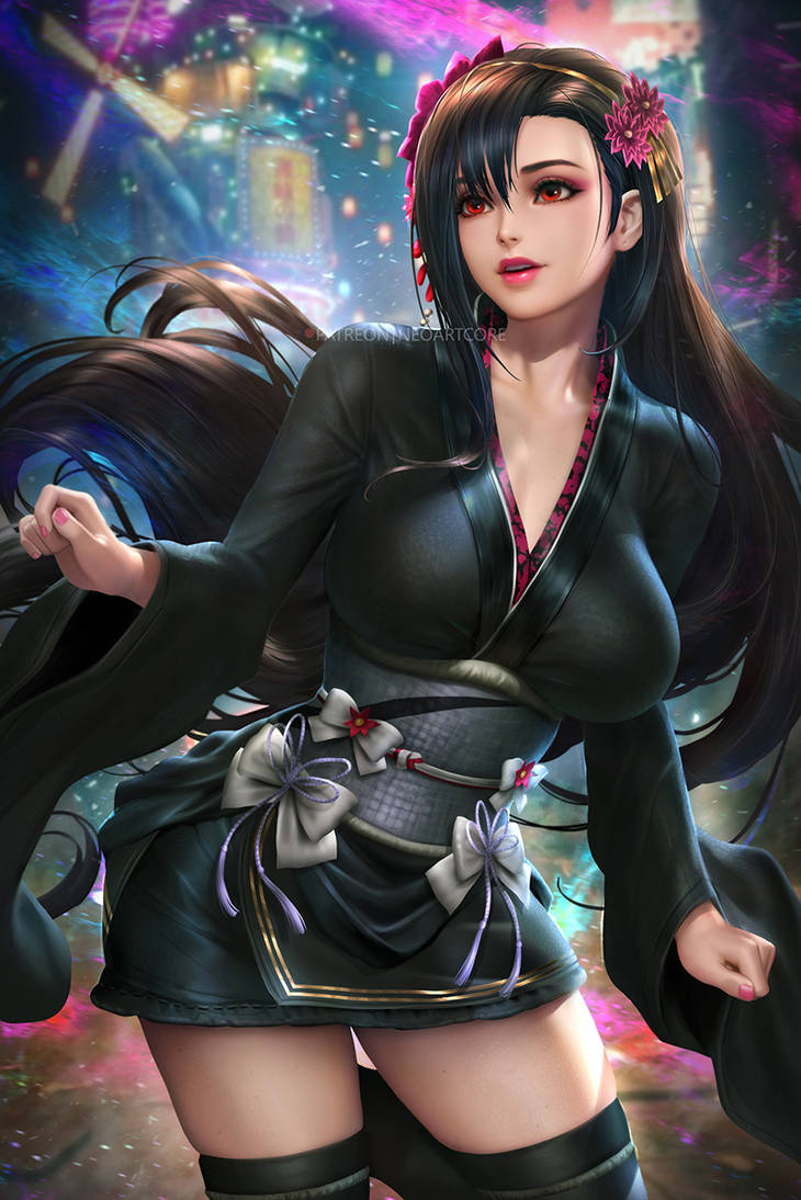 Tifa Exotic Dress by NeoArtCorE on DeviantArt