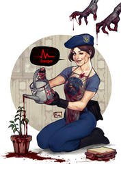 JILL VALENTINE illustration