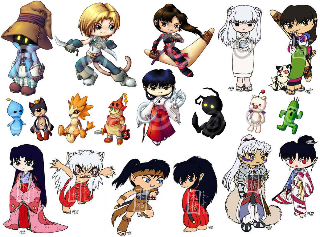Chibi List Chibis Set 2 - WIP UPDATED by ah-kaziya on DeviantArt