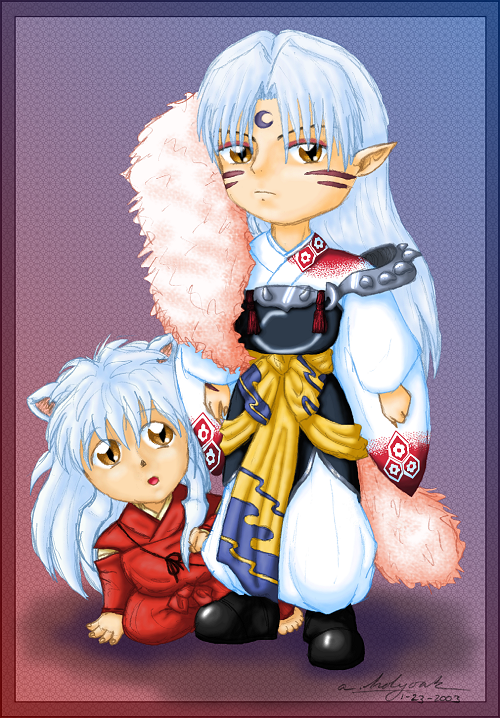 Sesshoumaru to Inuyasha chibis