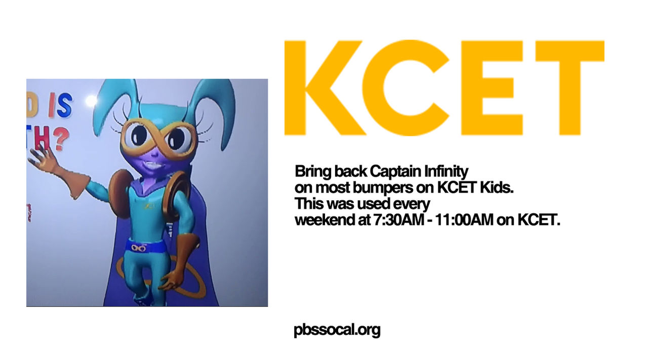 KCET - Bring back Captain Infinity now, KCET. by Adrick00 on DeviantArt