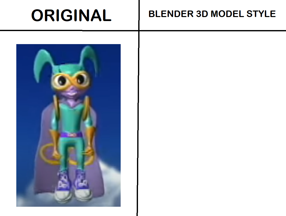 captain infinity original vs. 3d model style by Adrick00 on DeviantArt