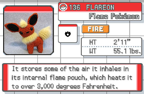 Flareon - #136 -  Pokédex