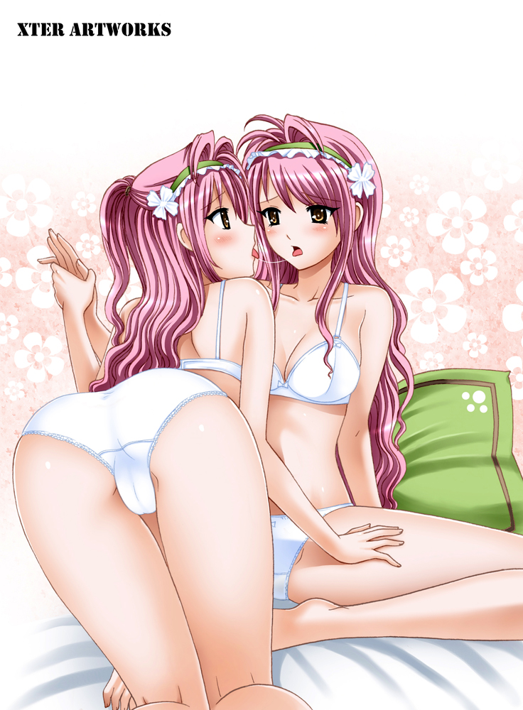 twins pink girls