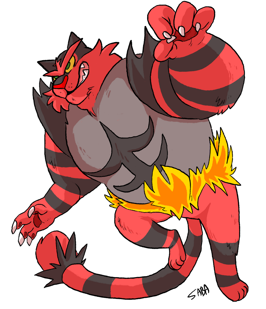 Chibi Incinaroar Incinroar by ColaFizz on DeviantArt