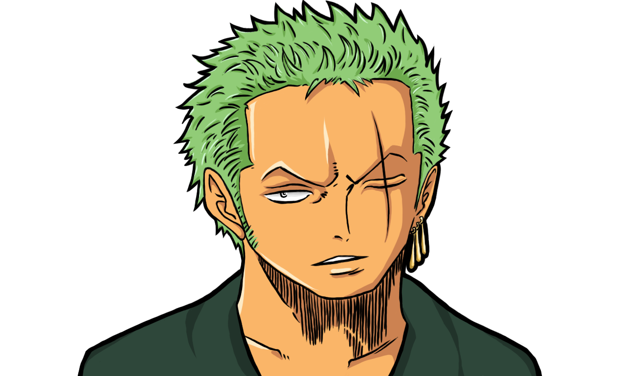 Rosto roronoa Zoro png