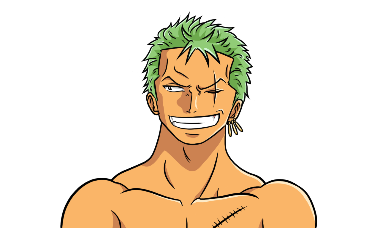 Zoro smiling PNG Image