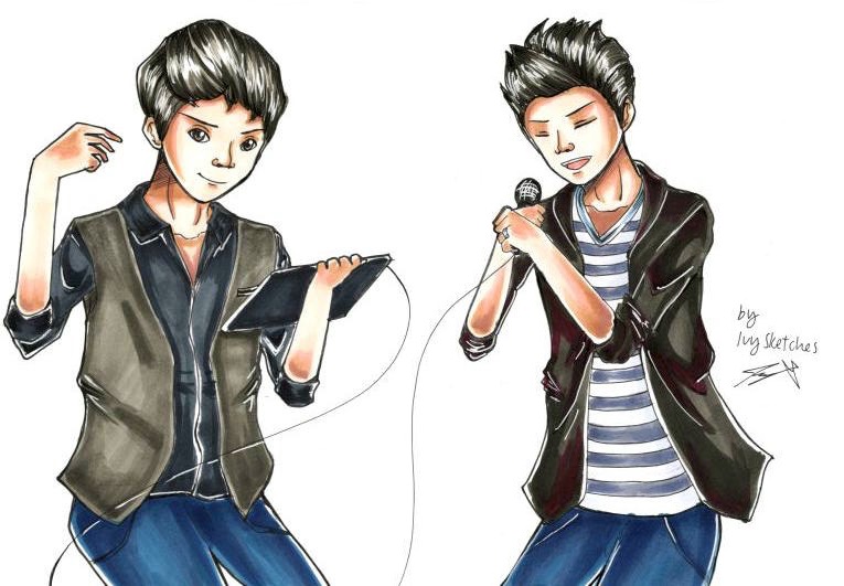 kurt hugo schneider and sam tsui fanart