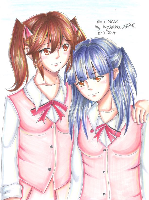 Aki x Misao 2017 by ppeach444