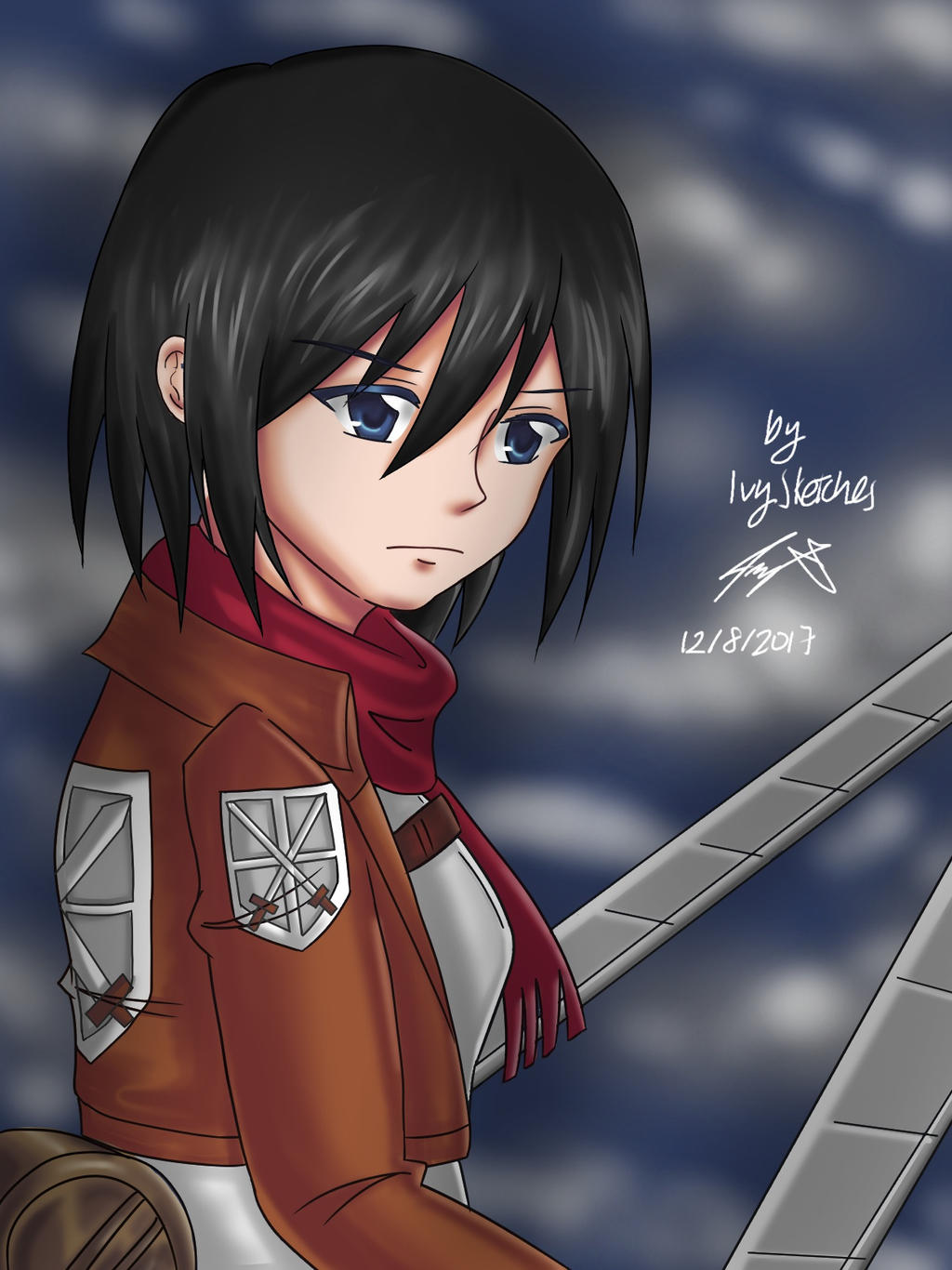 Mikasa Ackerman 2017 by ppeach444