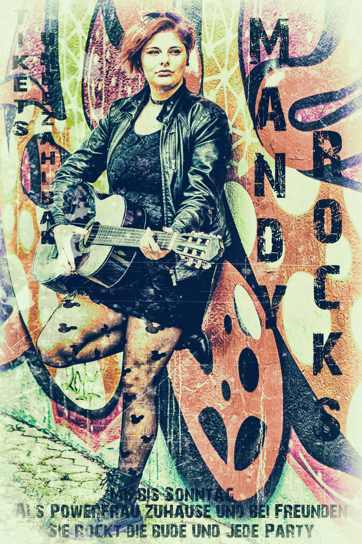 Manddy Rocks Mandy rock poster style by Fenestra-in-Anima on DeviantArt