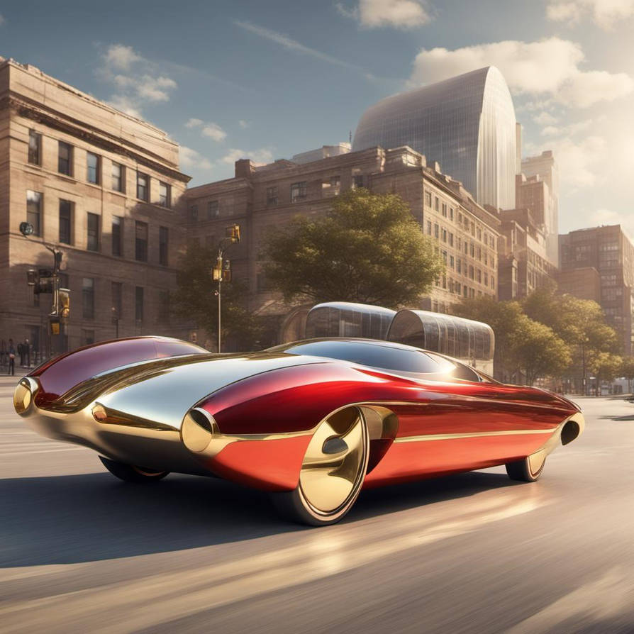 Creates A Streamlined Concept Car Powered By Nucle by silversilvio on ...