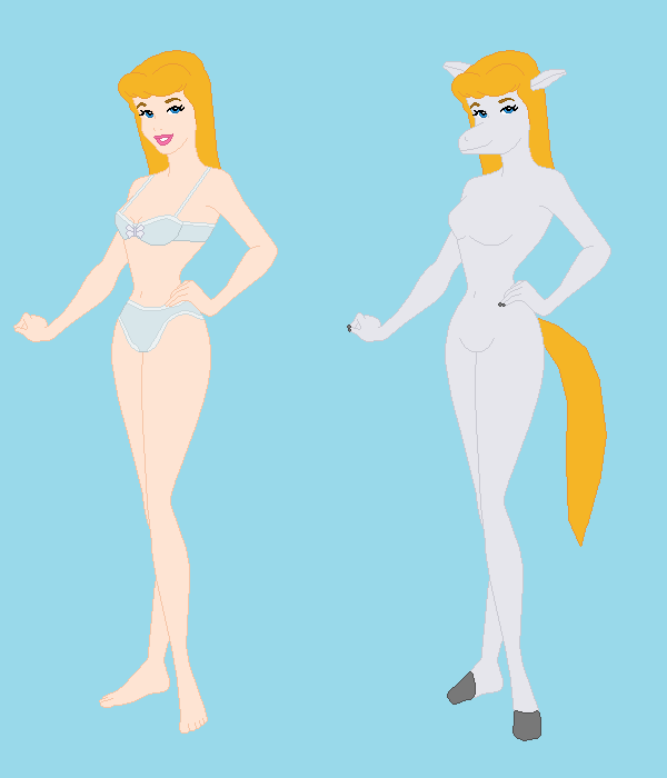 Cinderella Bikini and Horse by Dinalfos5 on DeviantArt