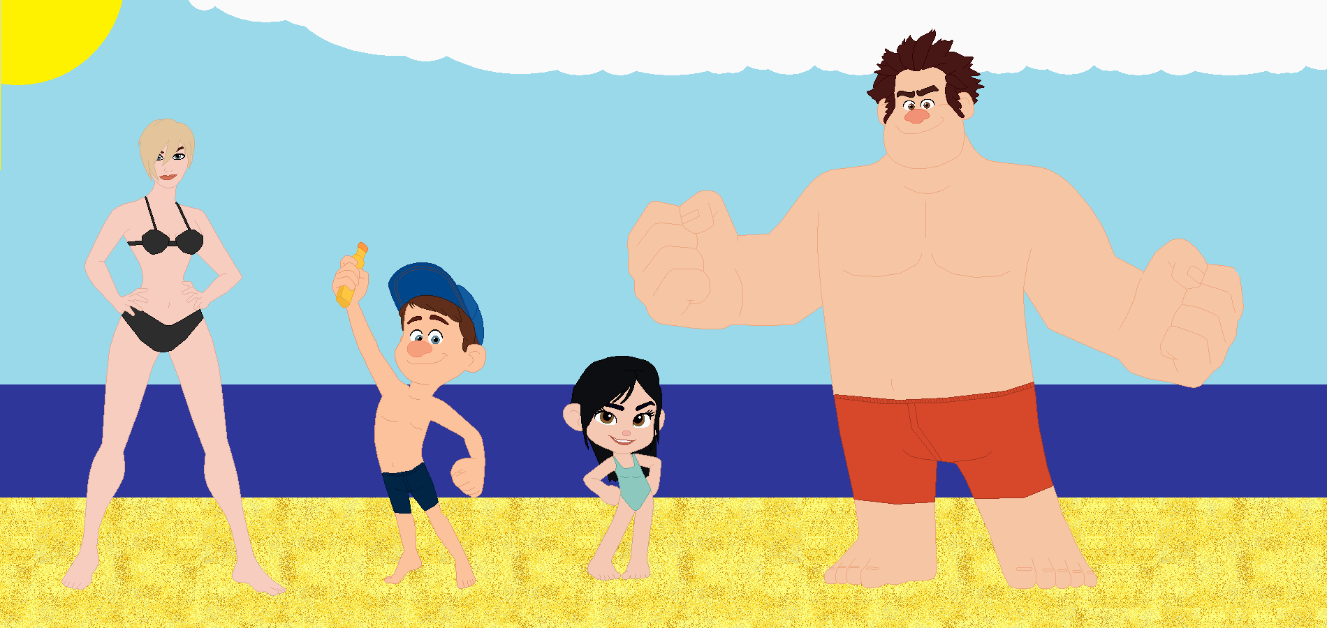 Wreck it 2025 ralph bathing suit
