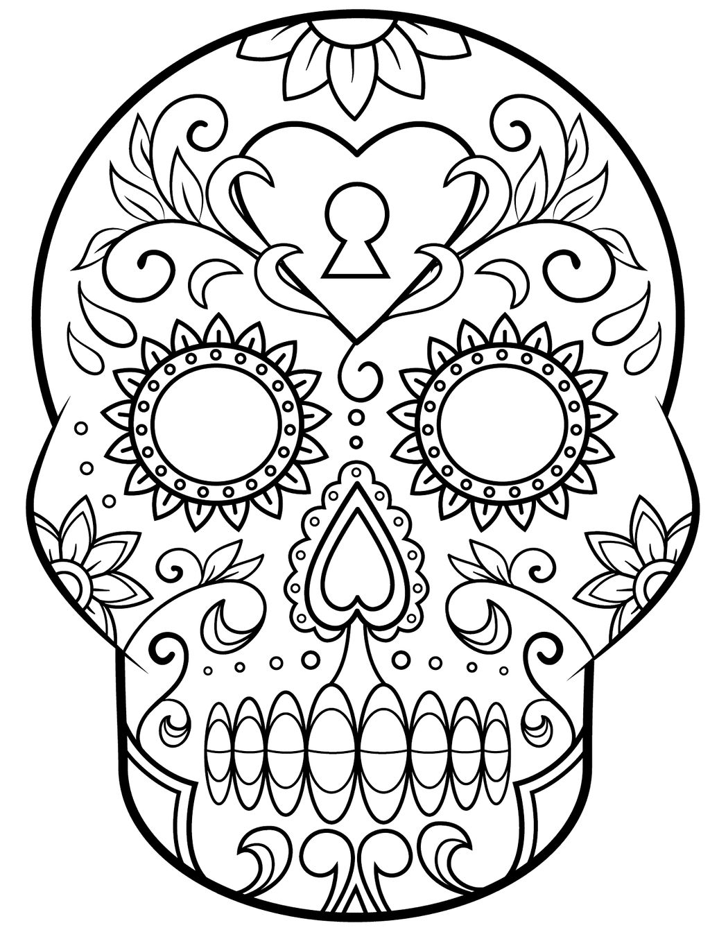 Calavera para colorear del Dia de Muertos PNG by GianFerdinand on DeviantArt Calavera para colorear del Dia de Muertos PNG by GianFerdinand on DeviantArt