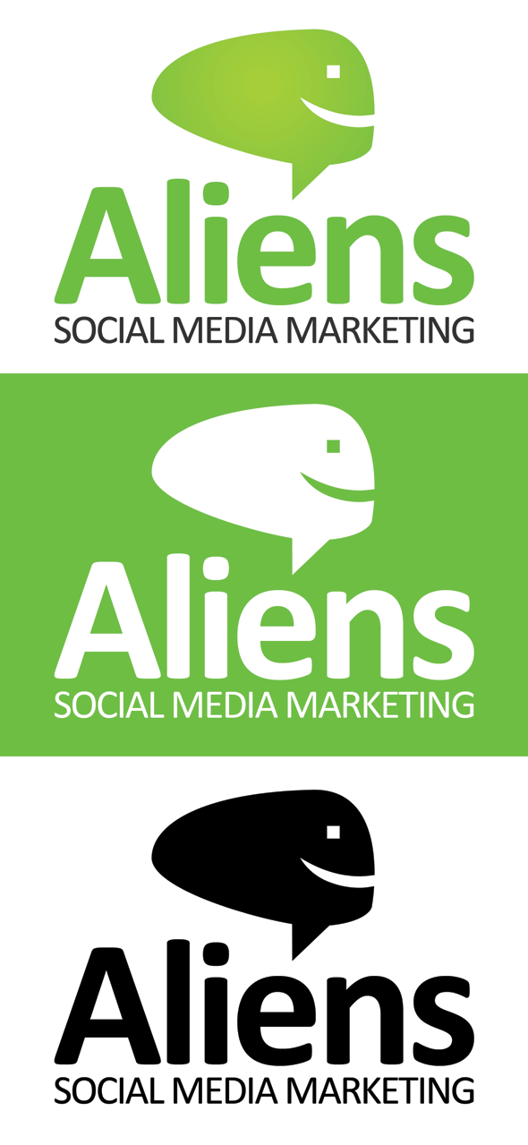 Aliens Social Media Logo Template