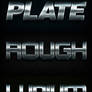 Scratched Metal Text Styles Photoshop