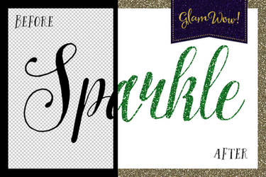 Glitter Sparkle Text Effects for Photoshop