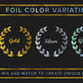 Foil Stamp Textures for Adobe Photoshop