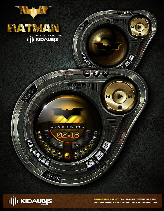 Batman Media palyer skin