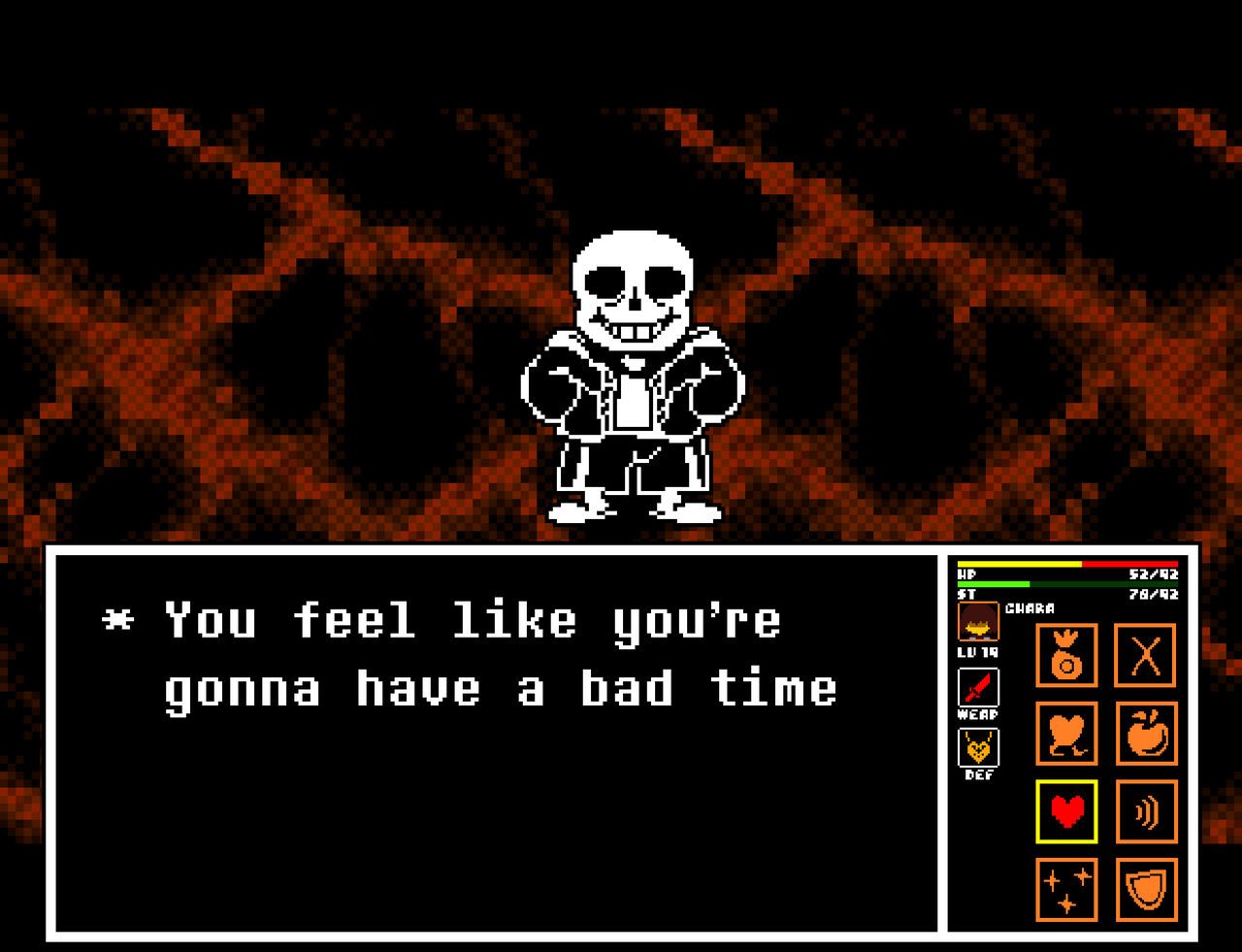 Sans Check Stats Sans battle by snasundetavle on DeviantArt