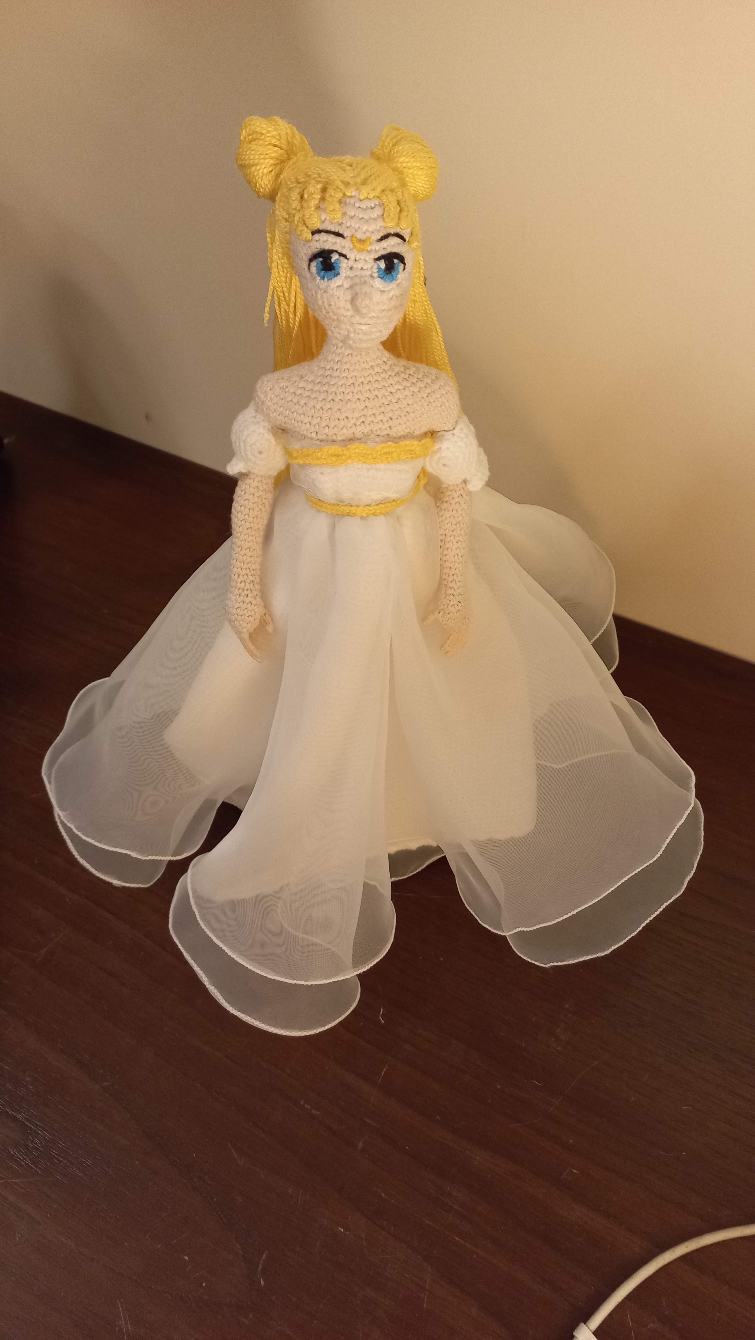 Princess Serenity amigurumi doll