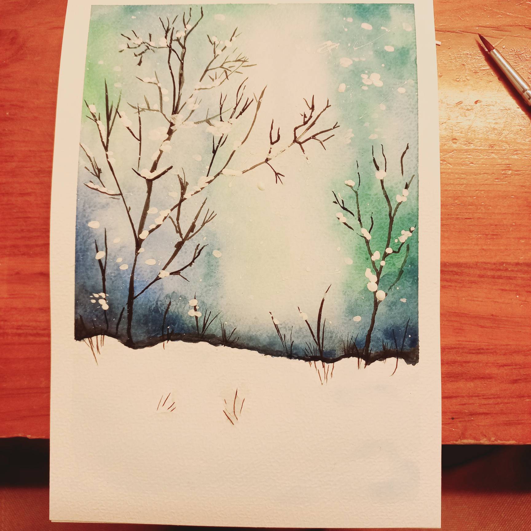 Winter landscape 01 from tutorial