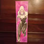 Gwen Stacy hand painted watercolor bookmark