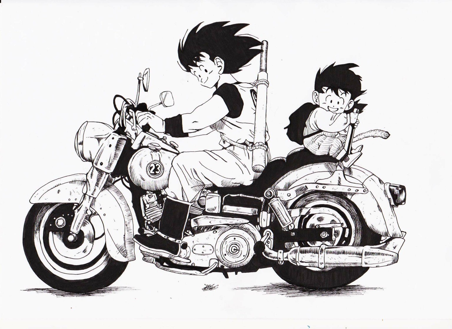 Dragon ball GT MANGA Rogeru - Illustrations ART street