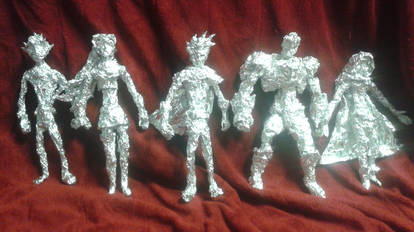 Teen Titans - Aluminum Foil Sculpture