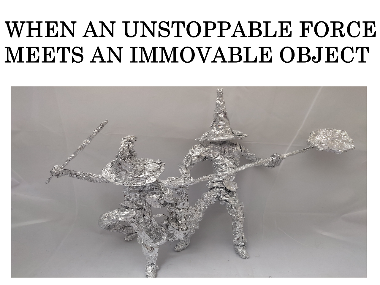 Unstoppable Force Immovable Object Art