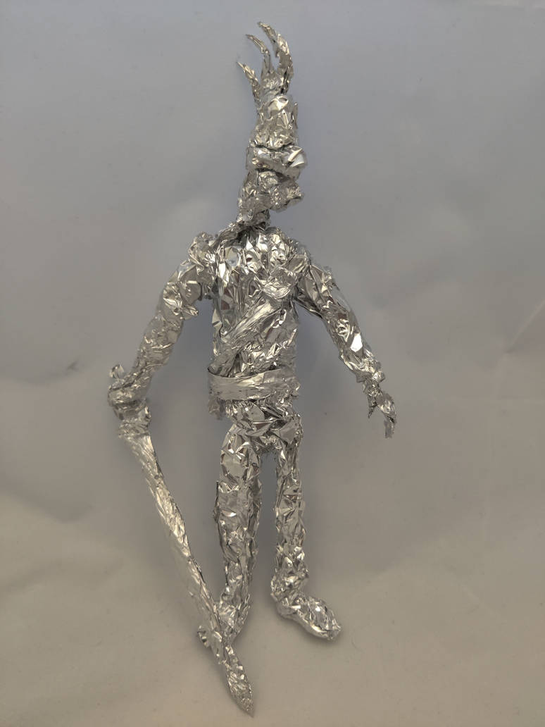 Beethro Budkin - Aluminum Foil Sculpture by TheFoilGuy on DeviantArt