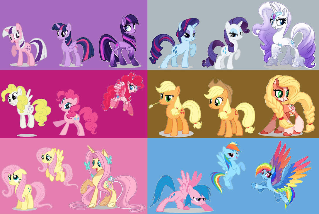 Overlegenhed Fryse Spænding Past, Present And Future (MLP Generations) by hannah731 on DeviantArt