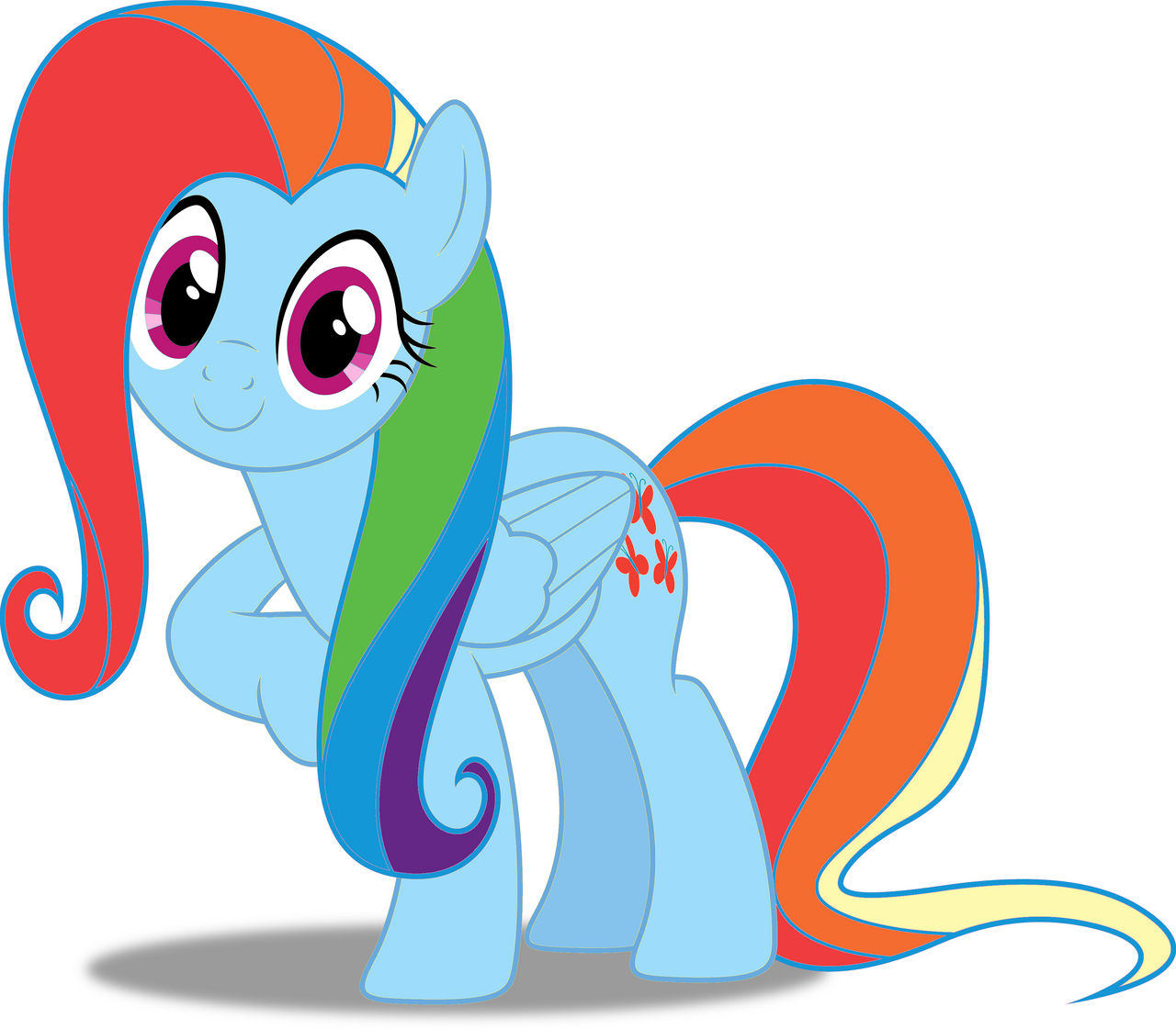 Fludderdash FlutterDash (FIM Style) by hannah731 on DeviantArt