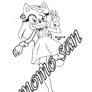 Amy Rose Cat lineart-free-video