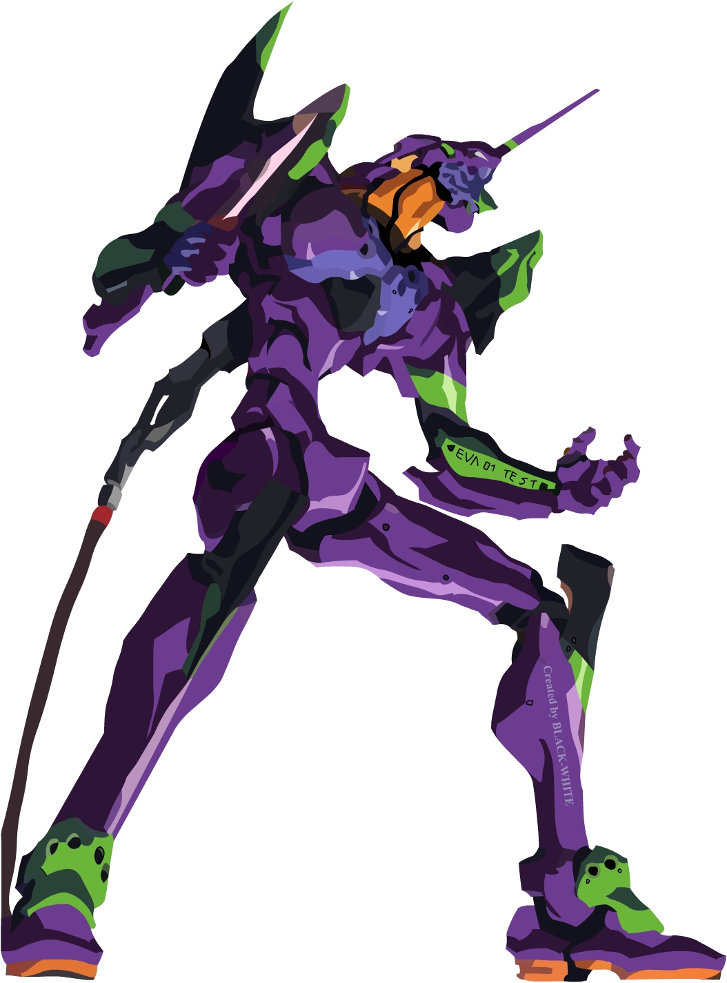 vector evangelion UNIT-01 by black-white on DeviantArt