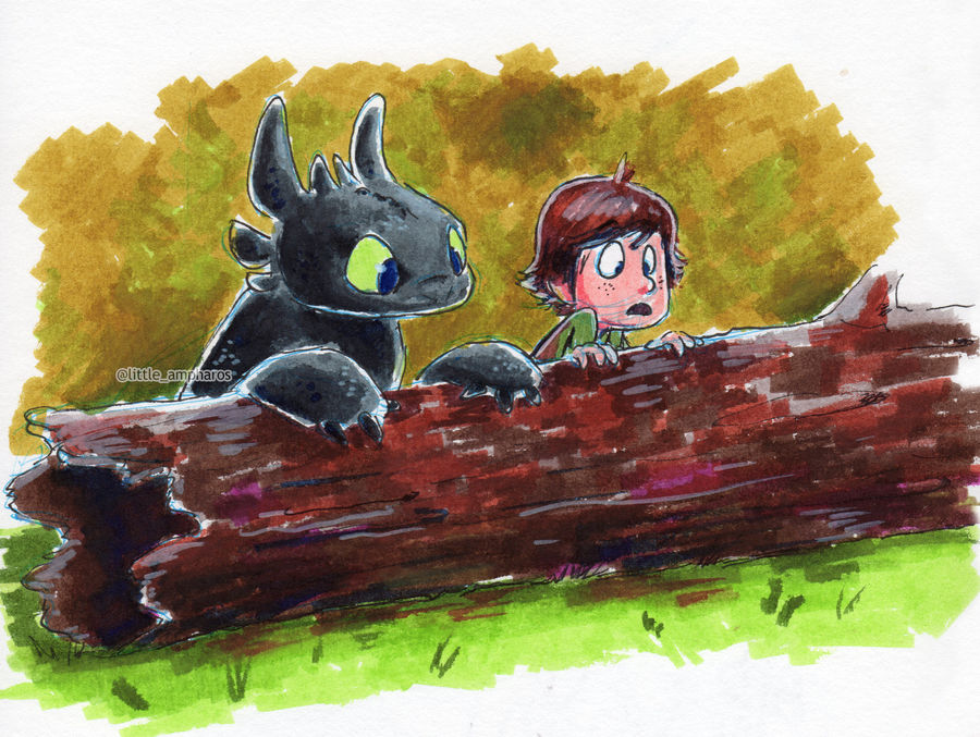 Hiccup And Toothless Investigate Something by little-ampharos
