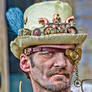 steampunk hat and monocle