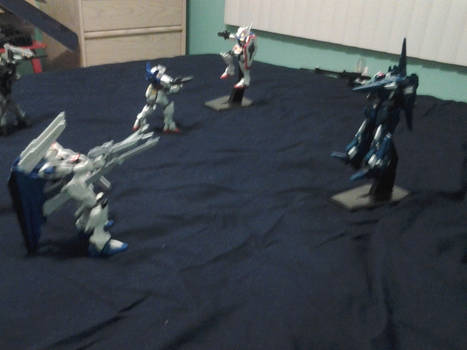 Freedom Gundam vs. ReZel/Gundam Age-1 vs. 0 Gundam