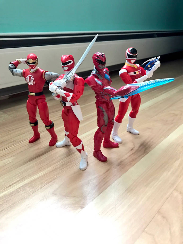 Legacy Red Ranger Figures (As of Spring 2017) by SentaiFive on DeviantArt